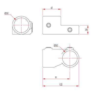 Key Clamp: Doughty Short Tee Swivel (Used in Pairs). Supplied by MTN Shop EU - imagen 2