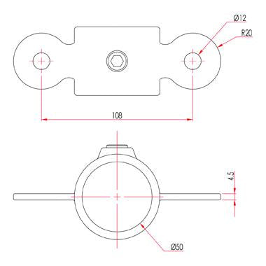Key Clamp: Doughty Double Male Swivel. Supplied by MTN Shop EU - imagen 2