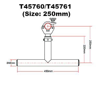 Doughty Modular Drop Arm Tee ⌀48mm (Aluminum) offered by MTN Shop EU - imagen 3