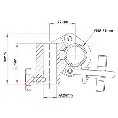 Doughty TV Clamp. Supplied by MTN Shop EU - imagen 5