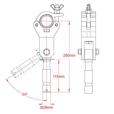 Doughty Articulated Big Ben Clamp Spec. - imagen 4