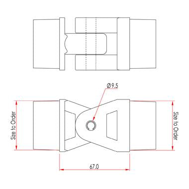 Doughty Knuckle Joints - 4 Sizes Available – The Doughty finial coupler is available as ether a fixed or swivelling clamp. – Now available at MTN Shop UK. - imagen 5