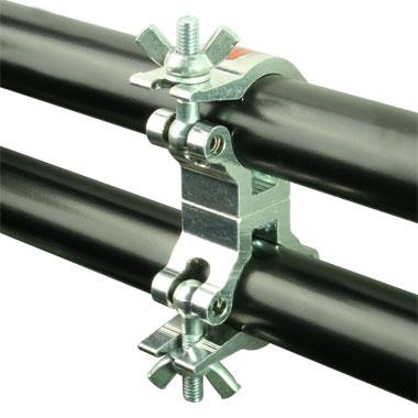 Doughty Atom Parallel Coupler 25mm – Securely connect parallel bars with the Doughty Atom Coupler, ideal for theatre and film applications. Perfect for equipment suspension. – Now available at MTN Shop UK.