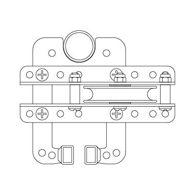 Doughty Sixtrack- Return Pulley – The Return Pulley is used to return a hauling line at the end of a track run. Pulley: Nylon Bracket: Steel. Finish: Black Powder Paint – Now available at MTN Shop UK. - imagen 3