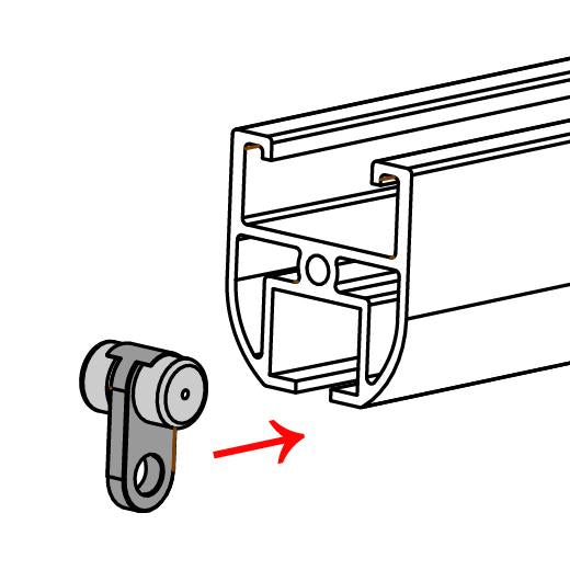Doughty Rail Ball Raced Runner- SWL: 6kg each- MTN Shop EU