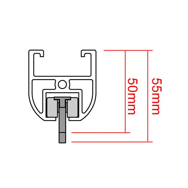 Doughty Rail Ball Raced Runner- SWL: 6kg each- MTN Shop EU
