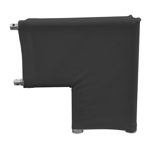 Showtex Trussleeve 2-Way Corner – Covering your truss safe, fast, and easy or turning it into a design feature without any visible seams. Permanently flame retardant. – Now available at MTN Shop UK.