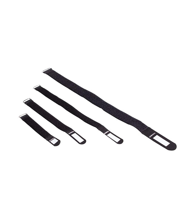 Pack of black cable wraps in different length