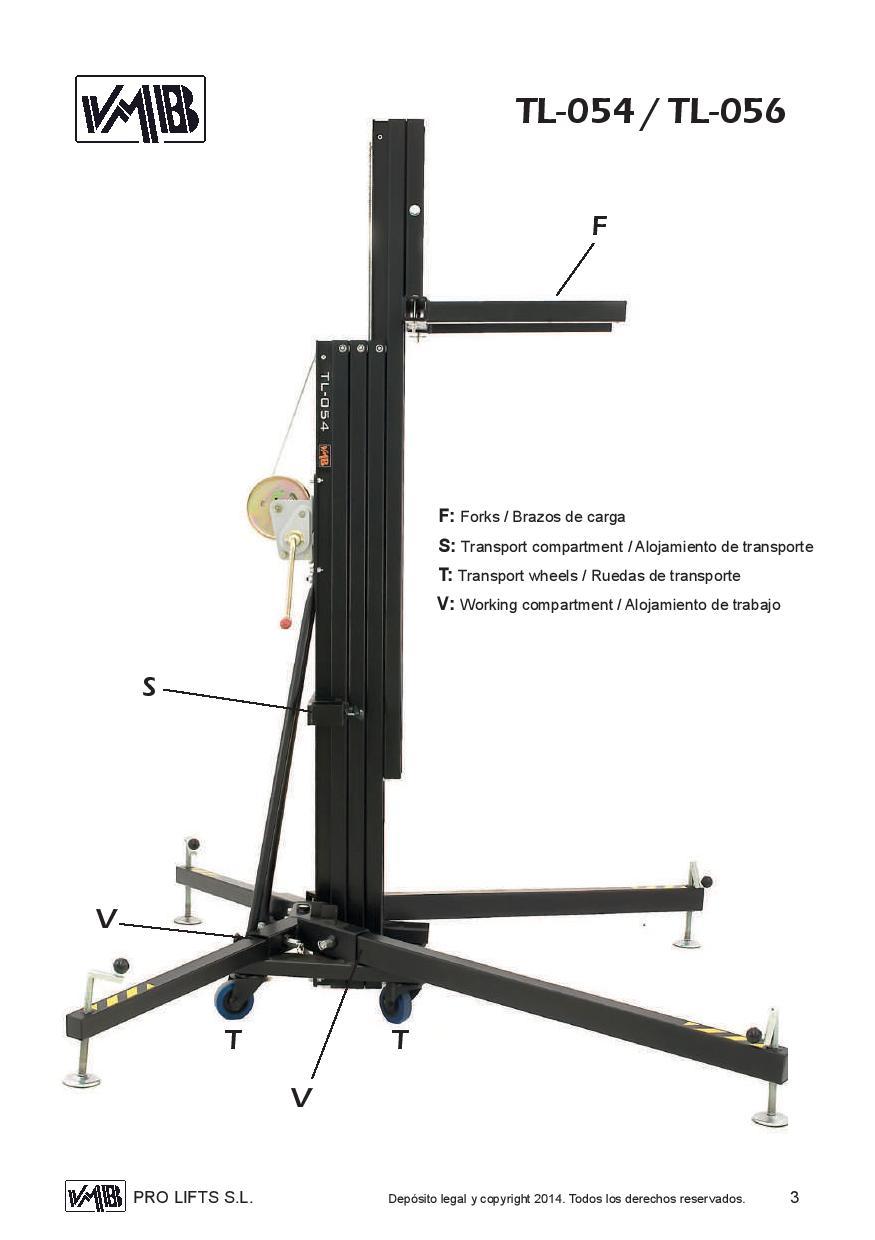 VMB Tower Lift-TL054. Supplied by MTN Shop EU - imagen 2