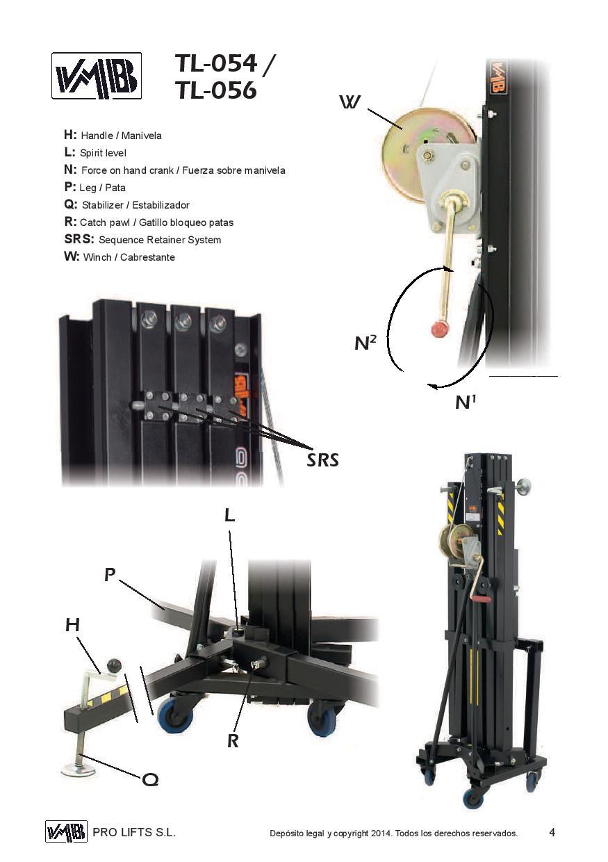 VMB Tower Lift-TL054. Supplied by MTN Shop EU - imagen 3