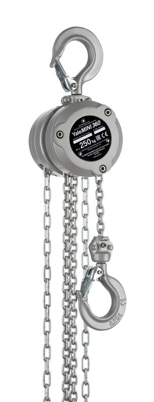 Yale MINI 360 hand chain hoist with aluminium housing and 360° rotation feature, compact and lightweight design. - imagen 2
