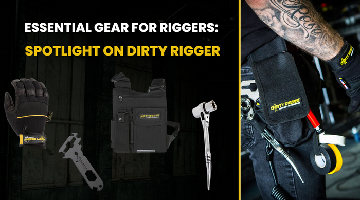 Essential Gear for Riggers in 2024: Spotlight on Dirty Rigger– Now available at MTN Shop UK.