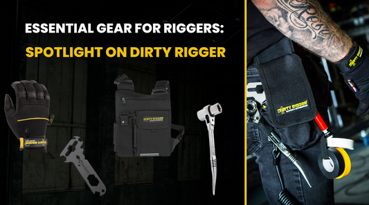 Essential Gear for Riggers in 2024: Spotlight on Dirty Rigger– Now available at MTN Shop UK.