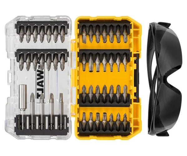 Screwdriving Set, 47 Piece + Safety Glasses