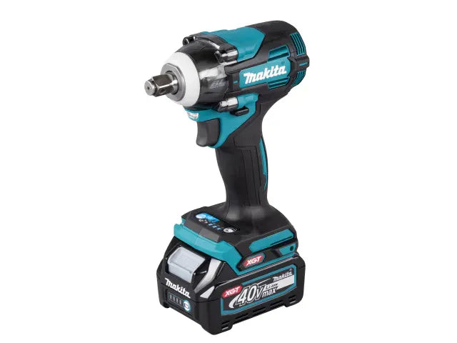 Makita 40V XGT cordless impact wrench with brushless motor and heavy-duty design.