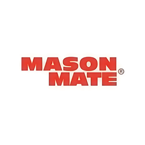 Mason Mate, logo red white background