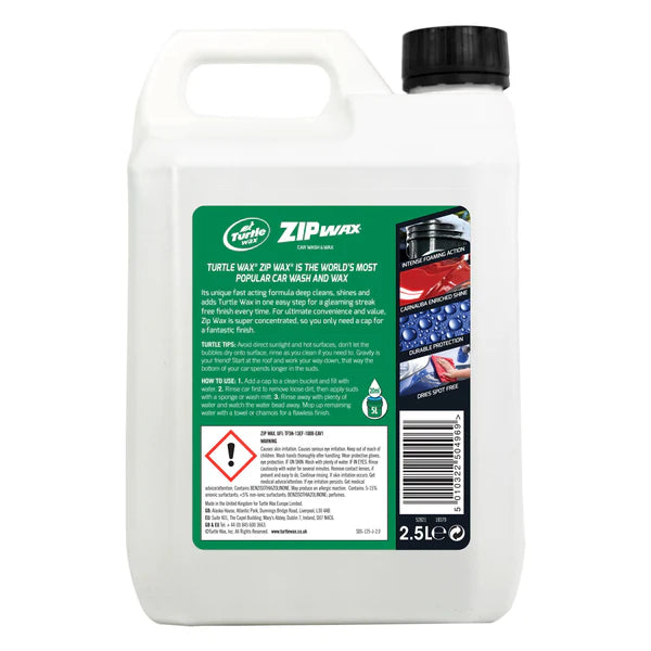 Turtle Wax Zip Wax Car Wash & Wax 2.5 litre – – Now available at MTN Shop UK.