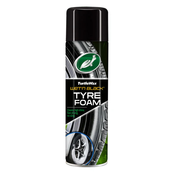 Turtle Wax Wet 'n' Black Tyre Foam 500ml – – Now available at MTN Shop UK.