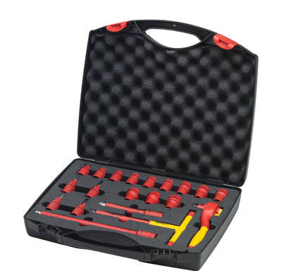 Wiha Insulated 3/8in Ratchet Wrench Set, 21 Piece (inc. Case) – – Now available at MTN Shop UK.
