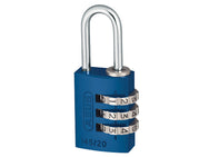 ABUS Mechanical  145/20 20mm Aluminium Combination Padlock Blue 46568