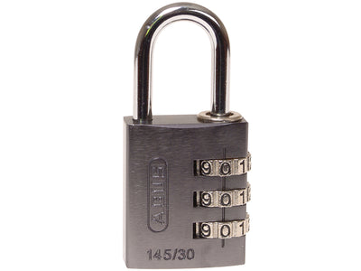 ABUS Mechanical  145/30 30mm Aluminium Combination Padlock Titanium 46585