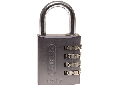 ABUS Mechanical  145/40 40mm Aluminium Combination Padlock Titanium 49551