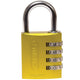ABUS Mechanical  145/40 40mm Aluminium Combination Padlock Yellow 49535