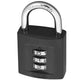 ABUS Mechanical  158/40 40mm Combination Padlock (3-Digit) Die-Cast Body Carded