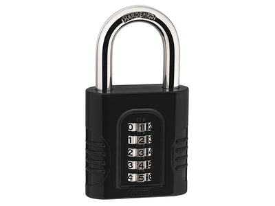 ABUS Mechanical  158/65 65mm Heavy-Duty Combination Padlock (5-Digit) Die-Cast Body Carded