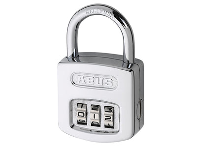 ABUS Mechanical  160/50 50mm Steel Case Die-Cast Body Combination Padlock (4-Digit) Carded