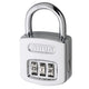 ABUS Mechanical  160/50 50mm Steel Case Die-Cast Body Combination Padlock (4-Digit) Carded