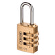 ABUS Mechanical  165/20 20mm Solid Brass Body Combination Padlock (3-Digit) Carded