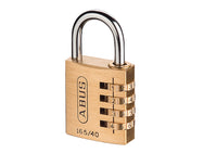 ABUS Mechanical  165/40 40mm Solid Brass Body Combination Padlock (4-Digit) Carded