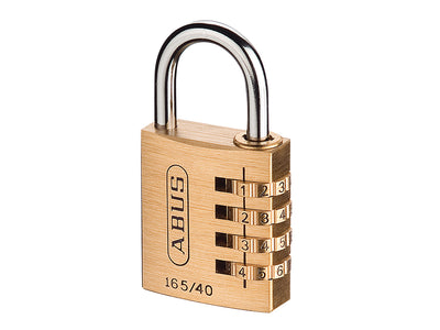 ABUS Mechanical  165/40 40mm Solid Brass Body Combination Padlock (4-Digit) Carded