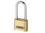 ABUS Mechanical  180IB/50HB63 50mm Brass Body Combination Padlock Long Shackle (4-Digit) Carded