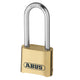 ABUS Mechanical  180IB/50HB63 50mm Brass Body Combination Padlock Long Shackle (4-Digit) Carded