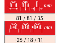 ABUS Mechanical  20/80mm Diskus® Plus Padlock - imagen 4