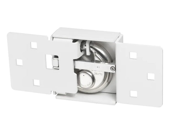 ABUS Mechanical 141/200 Diskus® Integral Van Lock White & 26/70mm Diskus® Padlock Twin Pack – – Now available at MTN Shop UK.