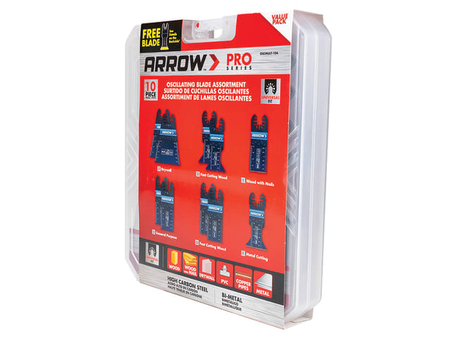 Arrow Oscillating Multi-Tool Blade Assortment Set, 10 Piece – – Now available at MTN Shop UK. - imagen 2