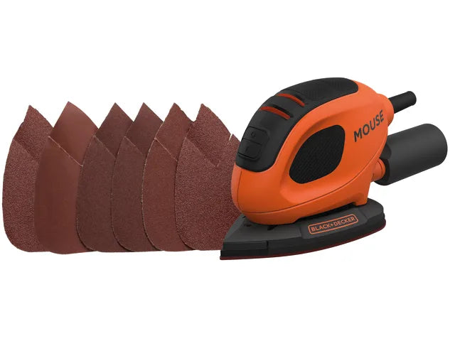 BLACK + DECKER 55W Mouse Sander + 6 Sanding Sheets – – Now available at MTN Shop UK. - imagen 3