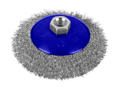 BlueSpot Tools Steel Bevel Wire Cup Brush 115mm M14 X 2 – – Now available at MTN Shop UK.