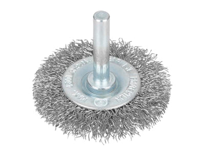 BlueSpot Tools Flat Steel Wire Wheel Brush 50mm x 6mm Arbor – – Now available at MTN Shop UK.