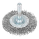 BlueSpot Tools Flat Steel Wire Wheel Brush 50mm x 6mm Arbor