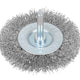 BlueSpot Tools Flat Steel Wire Wheel Brush 75mm x 6mm Arbor
