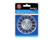 BlueSpot Tools Flat Twist Knot Wire Wheel 75mm – – Now available at MTN Shop UK. - imagen 2