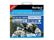 BlueSpot Tools 190mm Circular Saw Blade Set, 3 Piece – – Now available at MTN Shop UK.