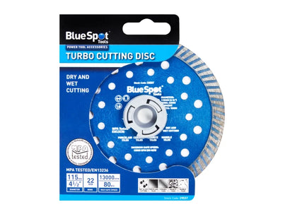 BlueSpot Tools Turbo Cutting Disc 115 x 22mm – – Now available at MTN Shop UK.