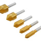 BlueSpot Tools HSS Titanium Countersink Bit Set, 5 Piece