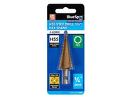 BlueSpot Tools HSS 1/4in Hex Shank Step Drill 4-22mm – – Now available at MTN Shop UK. - imagen 2
