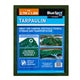 BlueSpot Tools Green Tarpaulin 2.7 x 1.8m